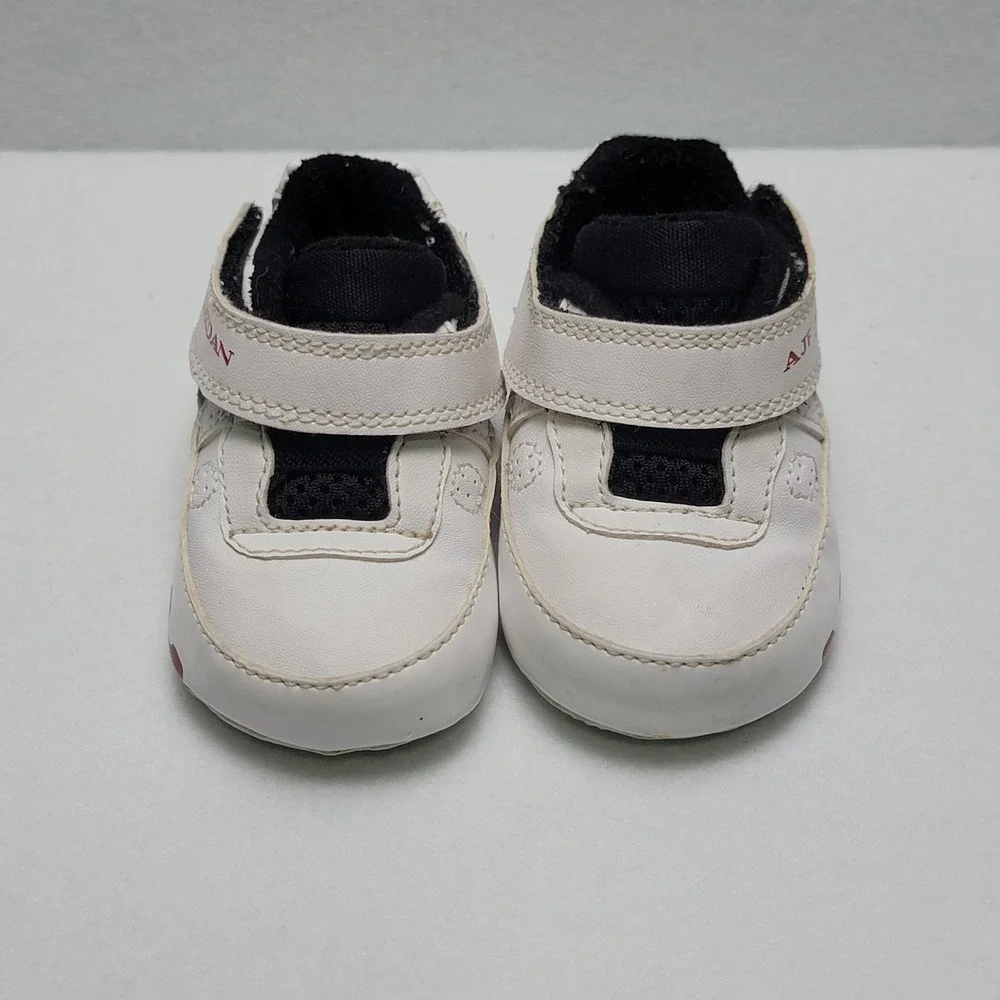 Nike Air Jordan AJF 9 size 1c infant/toddler shoes‎ white red and black 2008
